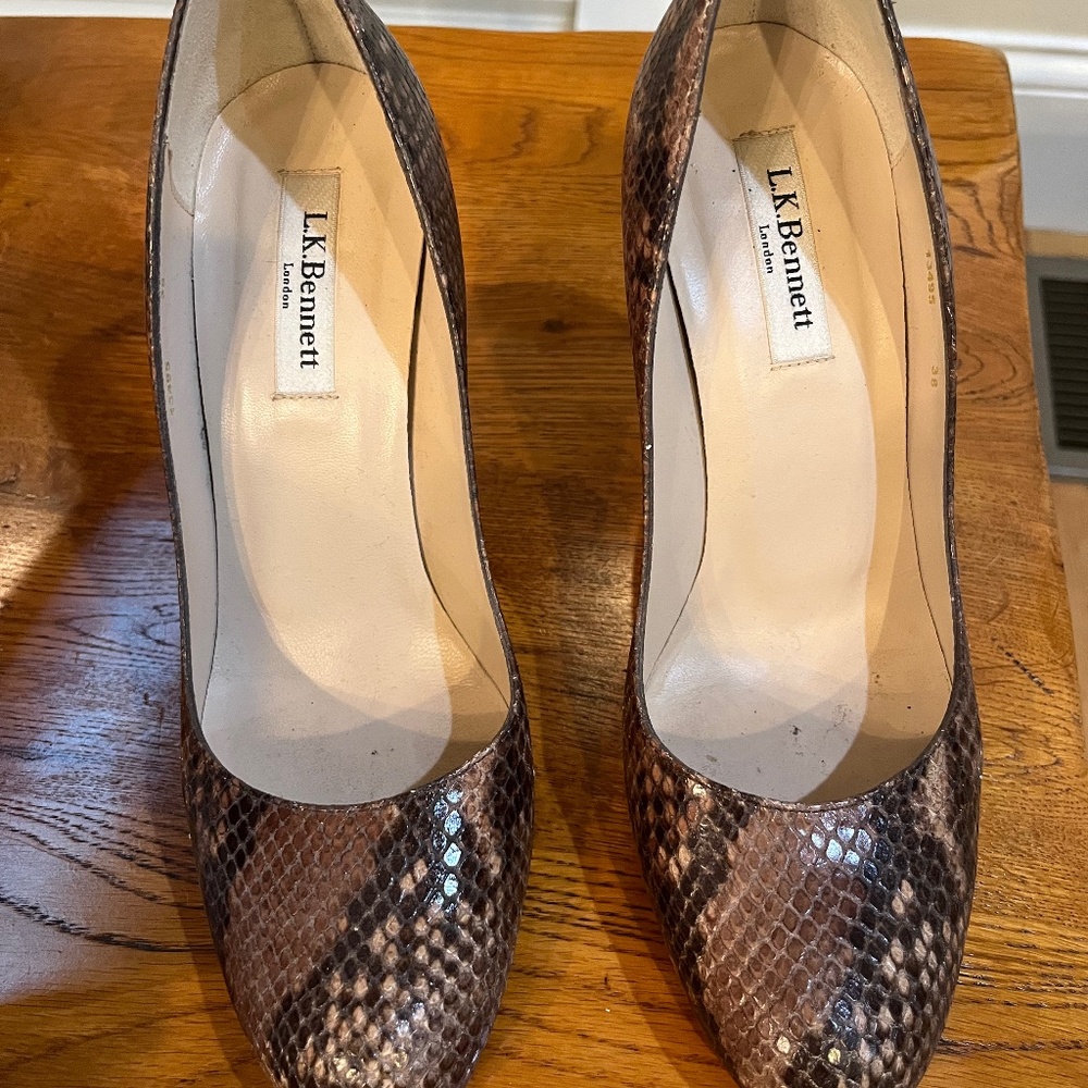 LK Bennet snakeskin pumps